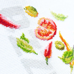 Cross stitch kit  Pizza 23 x 27 cm 528-557