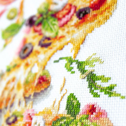 Cross stitch kit  Pizza 23 x 27 cm 528-557