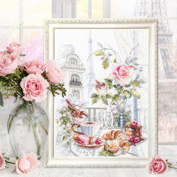 Cross stitch kit  Parisian Morning 30 x 40 cm 528-558