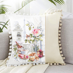Cross stitch kit  Parisian Morning 30 x 40 cm 528-558