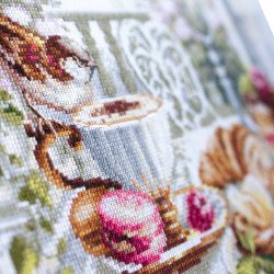 Cross stitch kit  Parisian Morning 30 x 40 cm 528-558