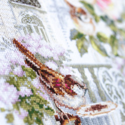 Cross stitch kit  Parisian Morning 30 x 40 cm 528-558