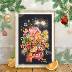 Cross stitch kit  Christmas Sweets 18 x 28 cm 540-673