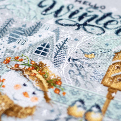 Cross stitch kit  Hello,Winter! 26 x 26 cm 540-701