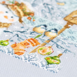 Cross stitch kit  Hello,Winter! 26 x 26 cm 540-701