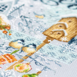 Cross stitch kit  Hello,Winter! 26 x 26 cm 540-701