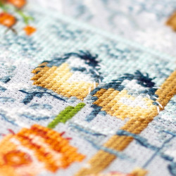 Cross stitch kit  Hello,Winter! 26 x 26 cm 540-701