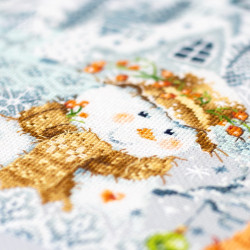 Cross stitch kit  Hello,Winter! 26 x 26 cm 540-701