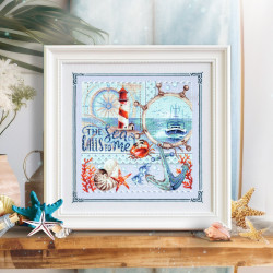 Cross stitch kit  The Sea Calls to Me… 26 x 26 cm 540-702