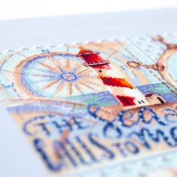 Cross stitch kit  The Sea Calls to Me… 26 x 26 cm 540-702