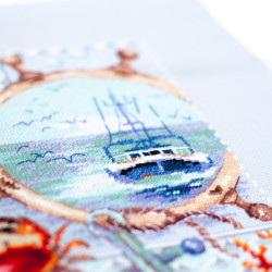 Cross stitch kit  The Sea Calls to Me… 26 x 26 cm 540-702
