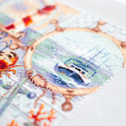 Cross stitch kit  The Sea Calls to Me… 26 x 26 cm 540-702