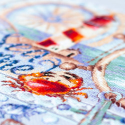 Cross stitch kit  The Sea Calls to Me… 26 x 26 cm 540-702