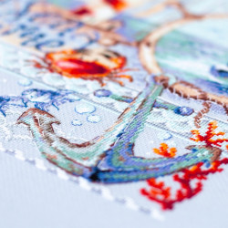 Cross stitch kit  The Sea Calls to Me… 26 x 26 cm 540-702