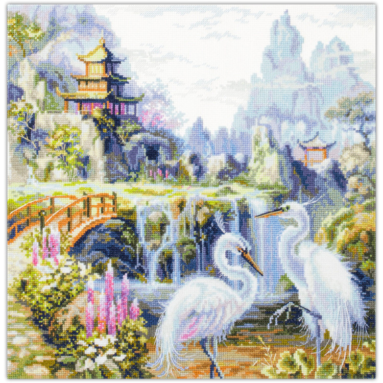 Cross stitch kit  Happy Morning 30 x 30 cm 550-756 MN-550-756