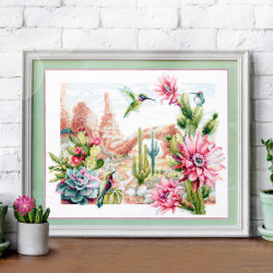 Cross stitch kit  Wild West Flowers 34 x 26 cm 550-758