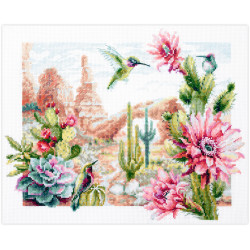 Cross stitch kit  Wild West Flowers 34 x 26 cm 550-758