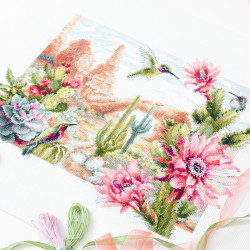 Cross stitch kit  Wild West Flowers 34 x 26 cm 550-758