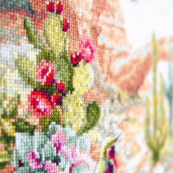 Cross stitch kit  Wild West Flowers 34 x 26 cm 550-758