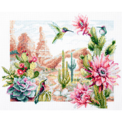 Cross stitch kit  Wild West Flowers 34 x 26 cm 550-758
