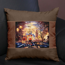 Cross stitch kit  Night Tram 27 x 20 cm 550-760