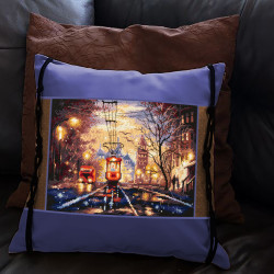 Cross stitch kit  Night Tram 27 x 20 cm 550-760