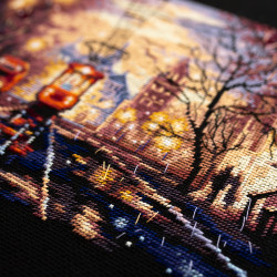 Cross stitch kit  Night Tram 27 x 20 cm 550-760