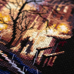 Cross stitch kit  Night Tram 27 x 20 cm 550-760