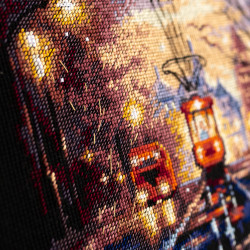 Cross stitch kit  Night Tram 27 x 20 cm 550-760