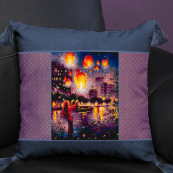 Cross stitch kit  Sky Lanterns 20 x 27 cm 550-761