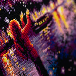 Cross stitch kit  Sky Lanterns 20 x 27 cm 550-761