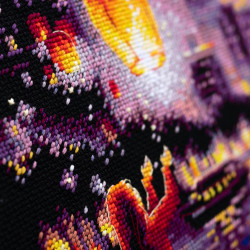 Cross stitch kit  Sky Lanterns 20 x 27 cm 550-761