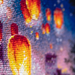Cross stitch kit  Sky Lanterns 20 x 27 cm 550-761