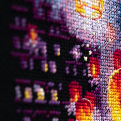 Cross stitch kit  Sky Lanterns 20 x 27 cm 550-761
