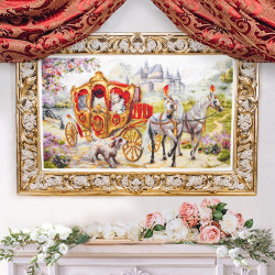 Cross stitch kit  Secret Rendezvous 47 x 27 cm 550-764