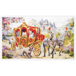 Cross stitch kit  Secret Rendezvous 47 x 27 cm 550-764