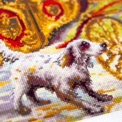 Cross stitch kit  Secret Rendezvous 47 x 27 cm 550-764