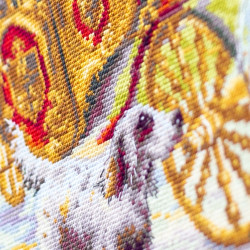 Cross stitch kit  Secret Rendezvous 47 x 27 cm 550-764