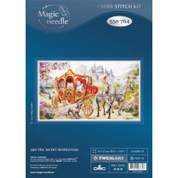 Cross stitch kit  Secret Rendezvous 47 x 27 cm 550-764