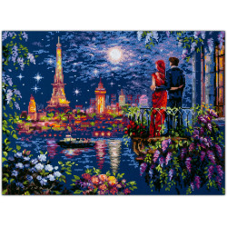 Cross stitch kit  Weekend in Paris 40 x 30 cm 550-766