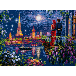 Cross stitch kit  Weekend in Paris 40 x 30 cm 550-766