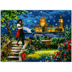 Cross stitch kit  Date in London 40 x 30 cm 550-767
