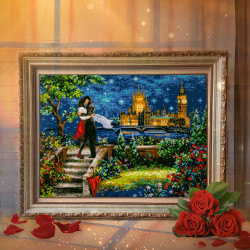 Cross stitch kit  Date in London 40 x 30 cm 550-767