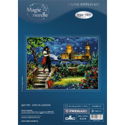 Cross stitch kit  Date in London 40 x 30 cm 550-767