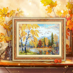 Cross stitch kit  Golden October 36 x 28 cm