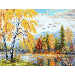 Cross stitch kit  Golden October 36 x 28 cm
