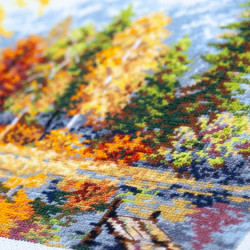 Cross stitch kit  Golden October 36 x 28 cm