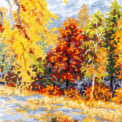 Cross stitch kit  Golden October 36 x 28 cm