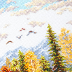 Cross stitch kit  Golden October 36 x 28 cm
