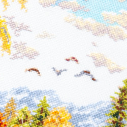 Cross stitch kit  Golden October 36 x 28 cm